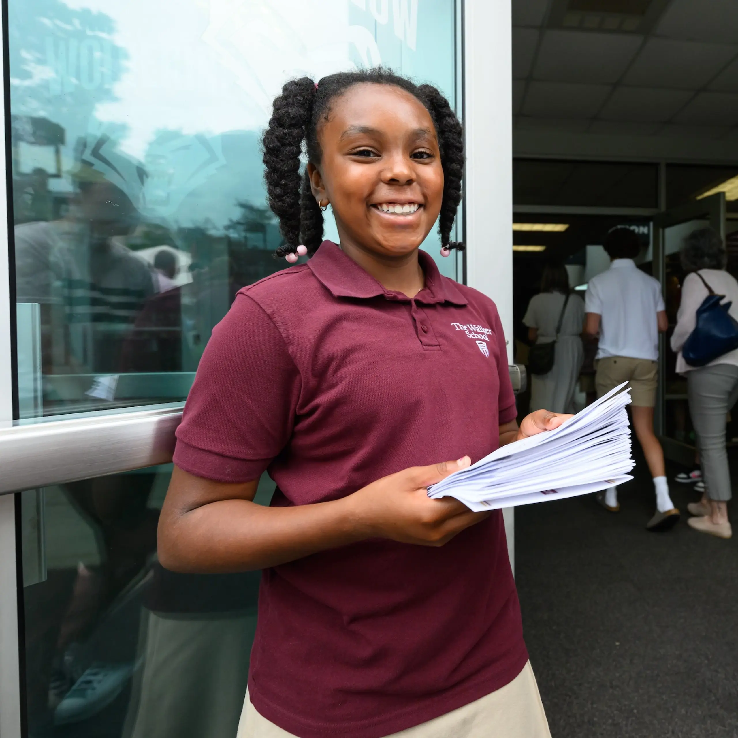 Student smiling