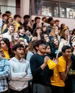 Students cheering