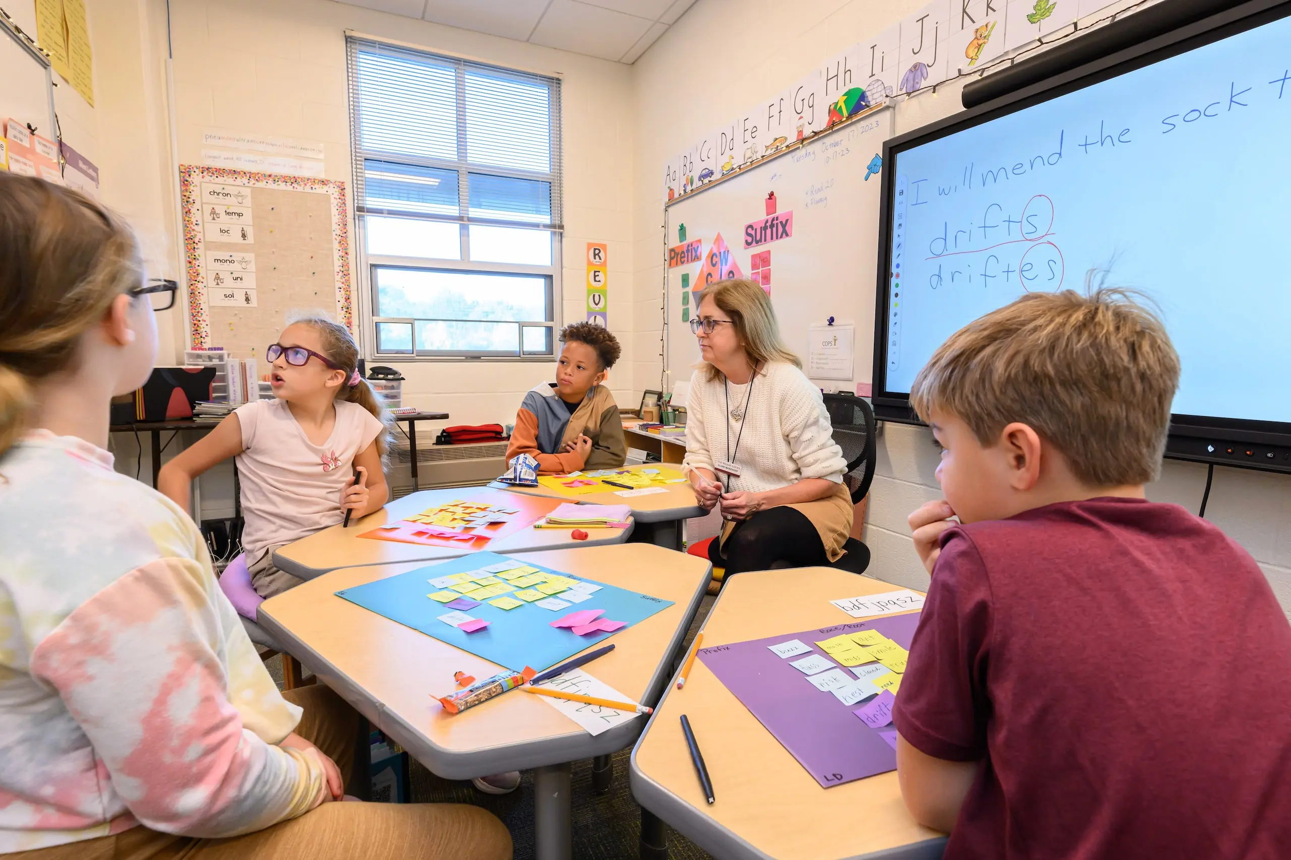 Walker students in classroom with teacher