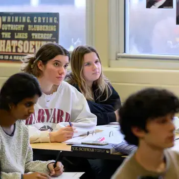 Students paying attention in lesson