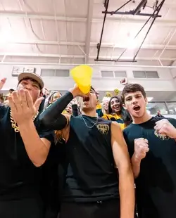 Students cheering